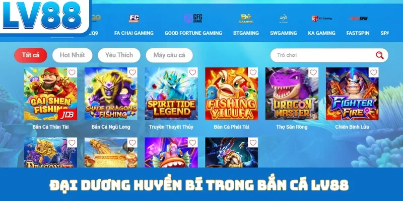 Đại dương huyền bí trong bắn cá LV88