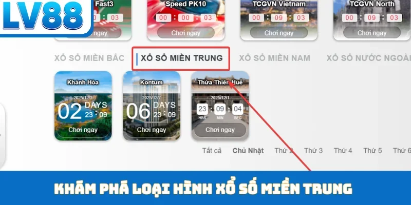 Khám phá loại hình xổ số miền Trung